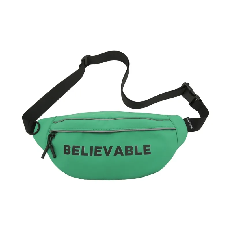 OURFUN Nylon Sling Bag Unisex White/Black/Red/Green/Blue/Pink-18