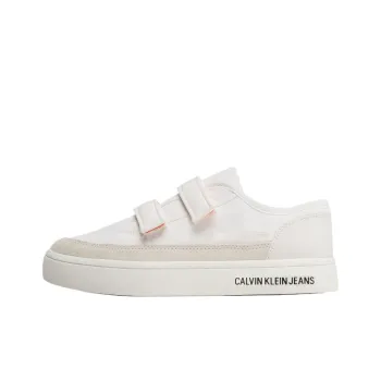 CKJ CALVIN KLEIN JEANS Low Top Skateboard Shoes Men's White