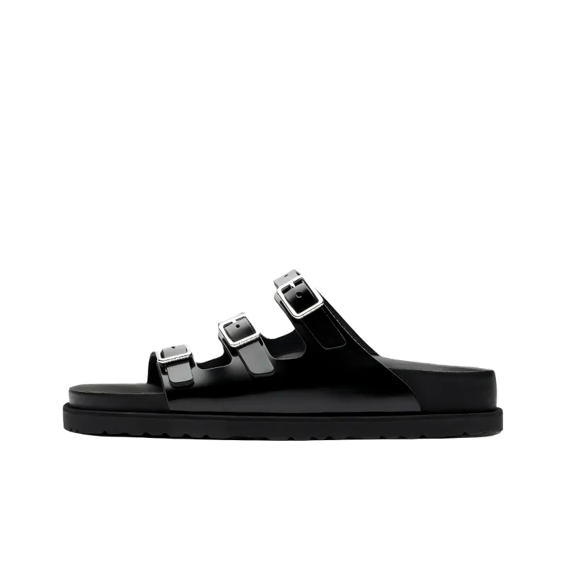 Birkenstock Florida Slide Slippers Unisex Black-0