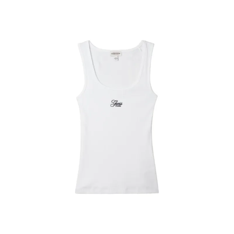 GUESS Tank Tops Women's White-0