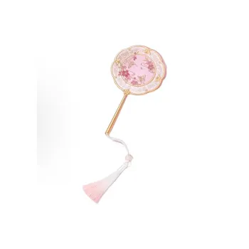 Future Maple Peach Blossom Handheld Mirror Make Up Mirrors Classical Style