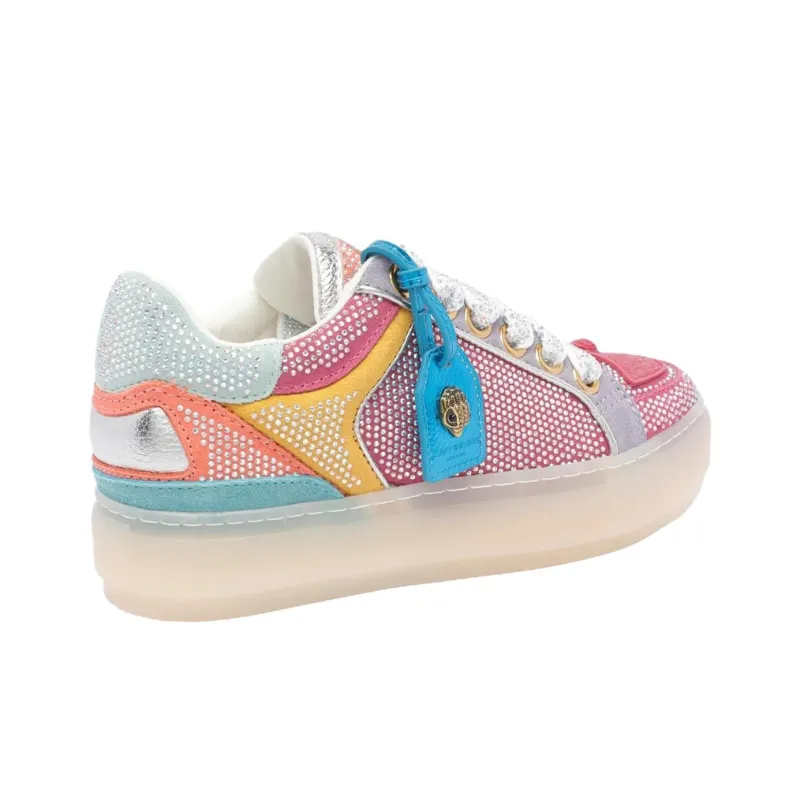 Kurt Geiger London Southbank Tag Low Top Skateboard Shoes Women's Pink-3