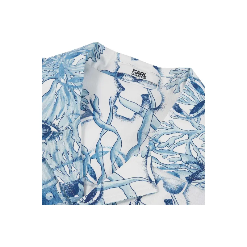 KARL LAGERFELD Shirt Men's Pink Blue-2