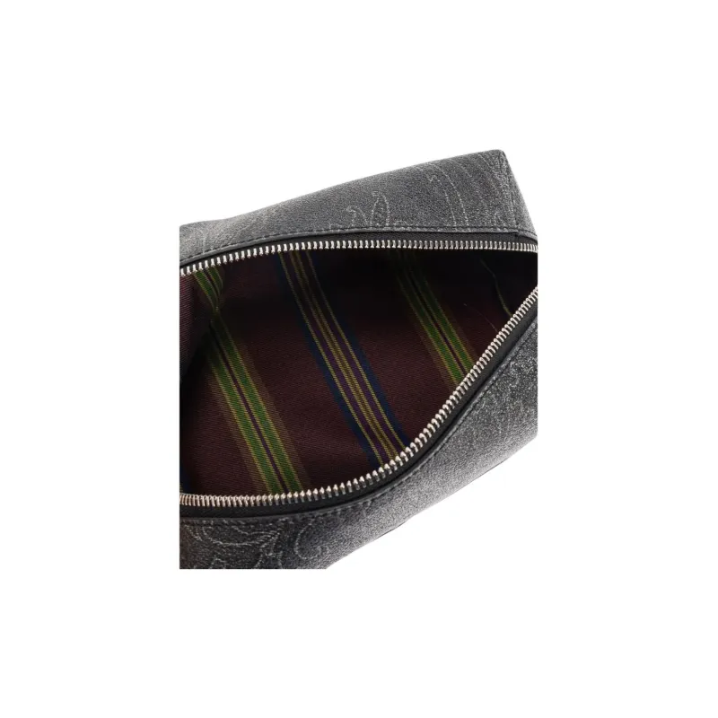 ETRO Cotton Travel Storage Bag Men's Gray-4