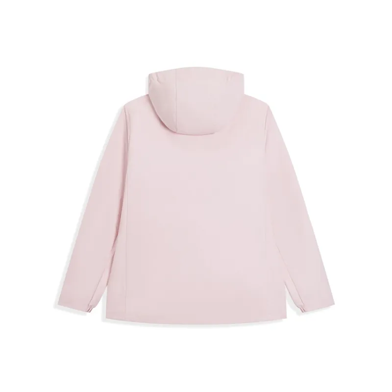 XTEP Wing Wind And Water Repellent Windbreaker Jacket Unisex Ballet Pink-1