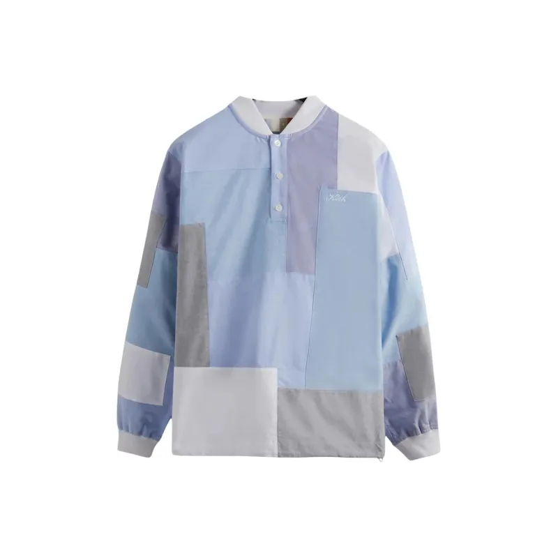 KITH Patchwork Oxford Pearson Henley Pullover-0