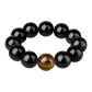 Obsidian Tea Brown Crystal Beaded Bracelet