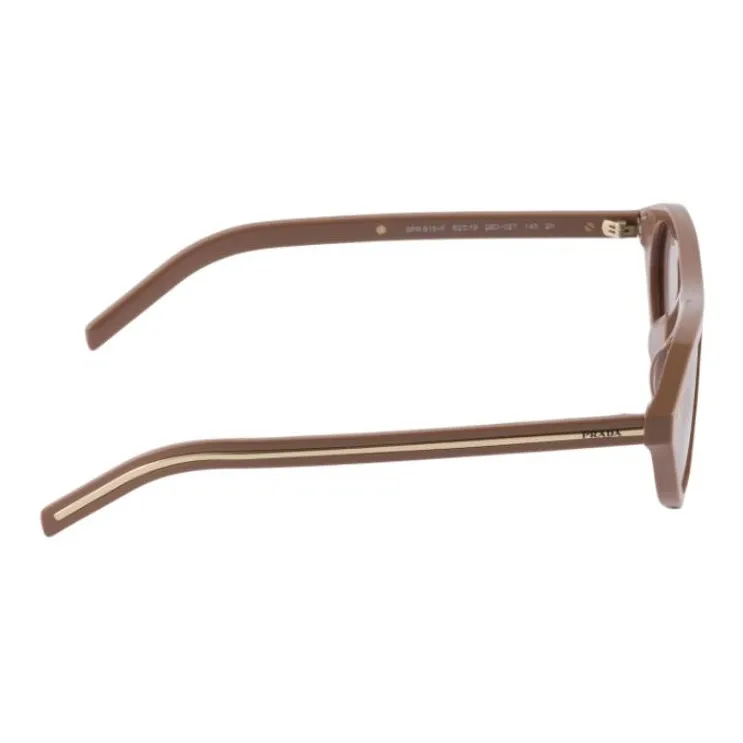 PRADA Acetate Irregular Shape Sunglasses Unisex Pink-2