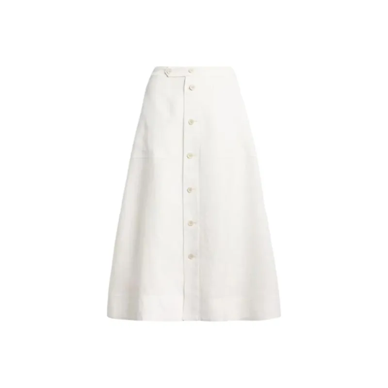 Polo Ralph Lauren Casual Long Skirt Women's White-0