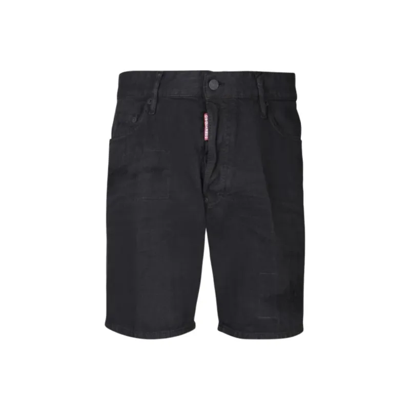 DSQUARED 2 Bull Marine Distressed Denim Shorts-0
