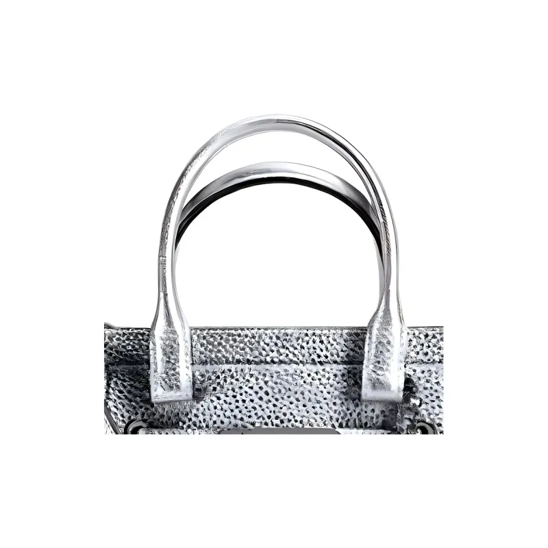 COACH Swagger Leather Crossbody Bag Shoulder Bag Crossbody Bag Handbag Small Size Women's Silver Gray-4