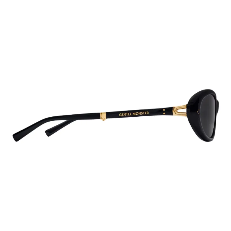 GENTLE MONSTER Acetate Oval Sunglasses Unisex Black-2
