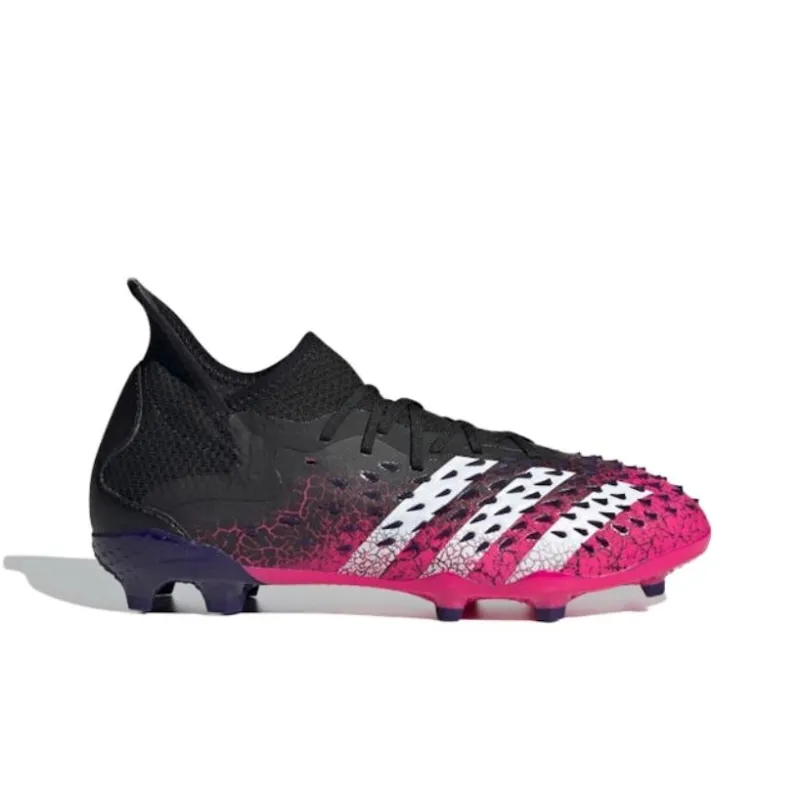 Adidas Predator Freak .1 Abrasion Resistant Soccer Shoes Men's Pink Black-1