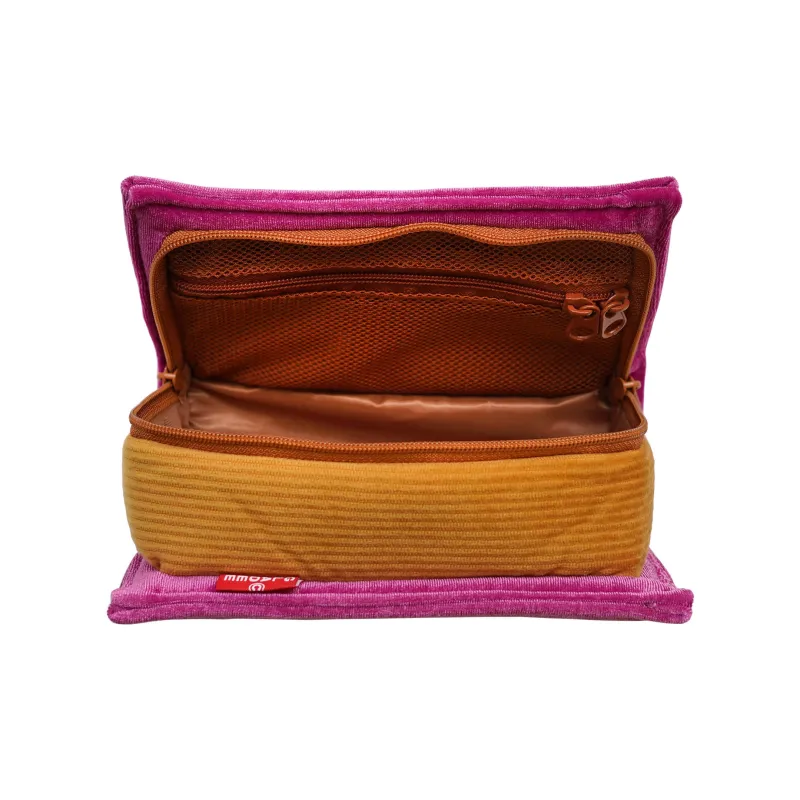 GLADEE Old Book Pouch/Magenta Pink Vintage Book Pencil Case Pencil Case/pencil Box-1