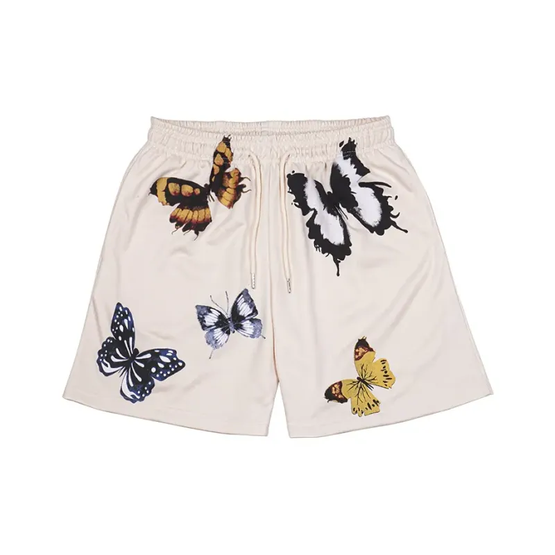 ZOTRANS Casual Shorts Unisex Tatum Butterfly Apricot-0
