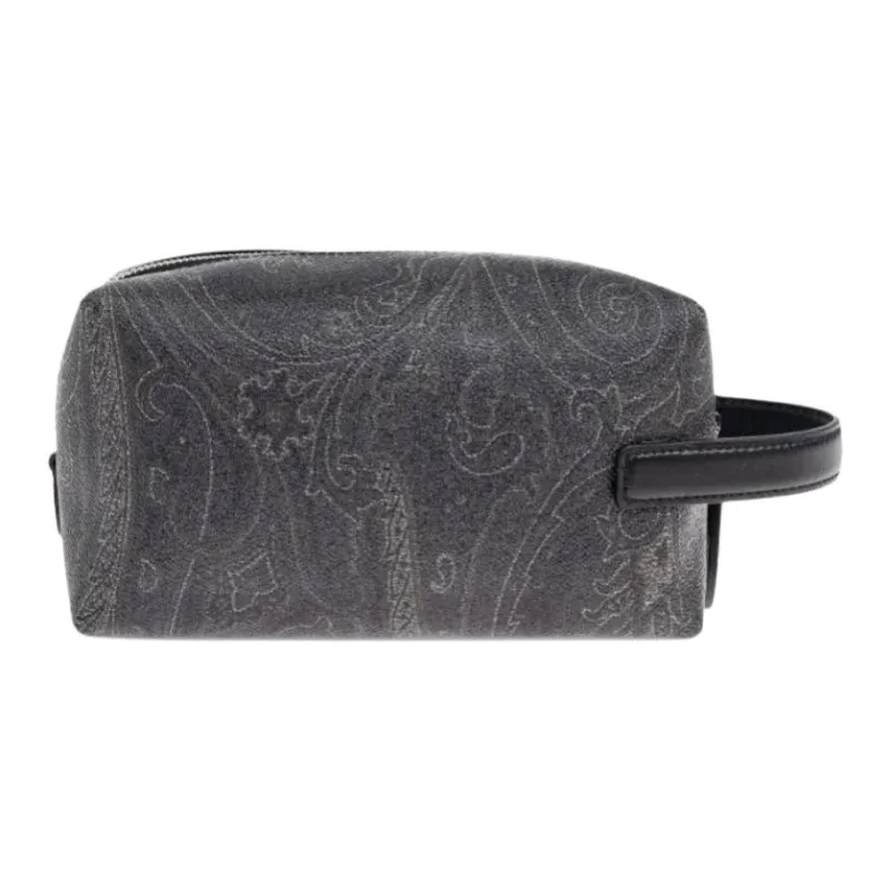 ETRO Cotton Travel Storage Bag Men's Gray-2