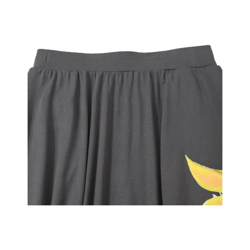 Desigual Casual Long Skirt Women's Gray-2