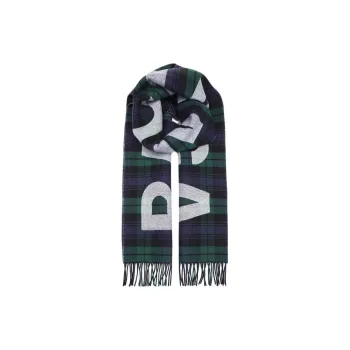 Balenciaga Wool Knit Scarves Unisex Green