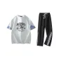 White Heather Gray+Black[Pants]