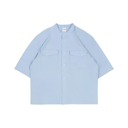 MYSAMESAME 블루 남녀공용 티셔츠