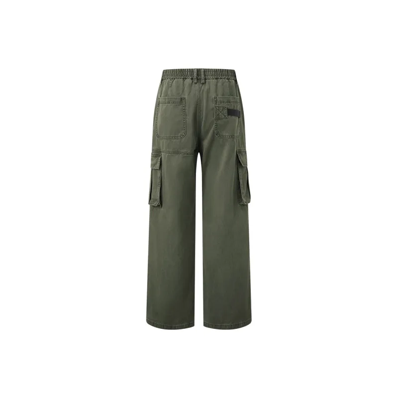 CHINISM Cargo Pants Unisex Green-1