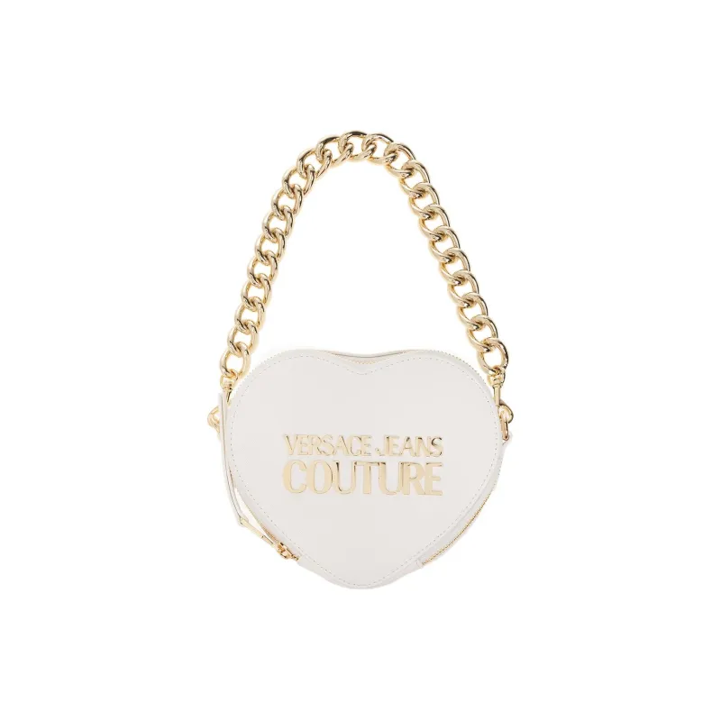 VERSACE JEANS COUTURE Polyester With Polyurethane Handbag, Shoulder Bag, Crossbody Bag Women's White-0