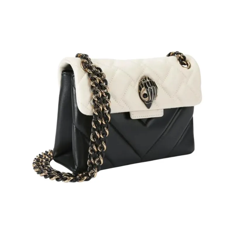 Kurt Geiger London Cow Leather Shoulder Bag Mini Women's White & Black-1