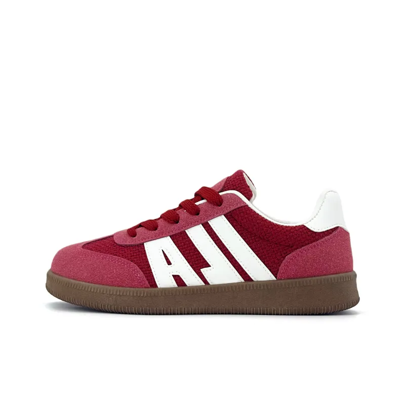 ALI THE FOX Low Top Skateboard Shoes Women's Red-0