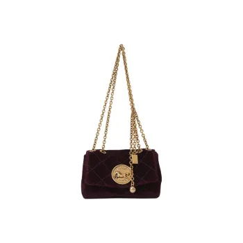 Chloe Cotton Shoulder Bag Women's Dark Brown
