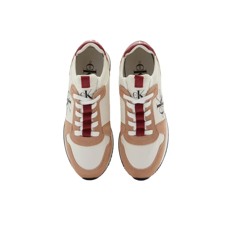 CKJ CALVIN KLEIN JEANS Runner Low Top Casual Shoes Women's Beige-2