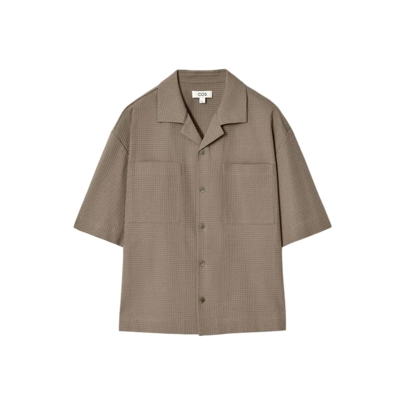 COS Shirts Men Brown-0