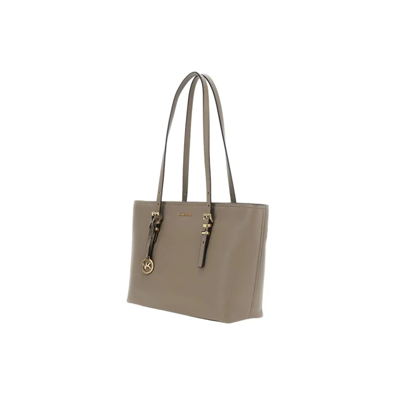 MICHAEL KORS Cow Leather Tote Bag, Shopping Bag, Handbag Medium Size Women's Gray-1