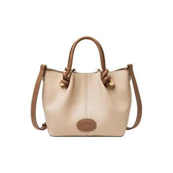 Narandu Synthetic Leather Handbag, Shoulder Bag, Crossbody Bag, Mom Bag Trumpets Women's Ecru & Brown