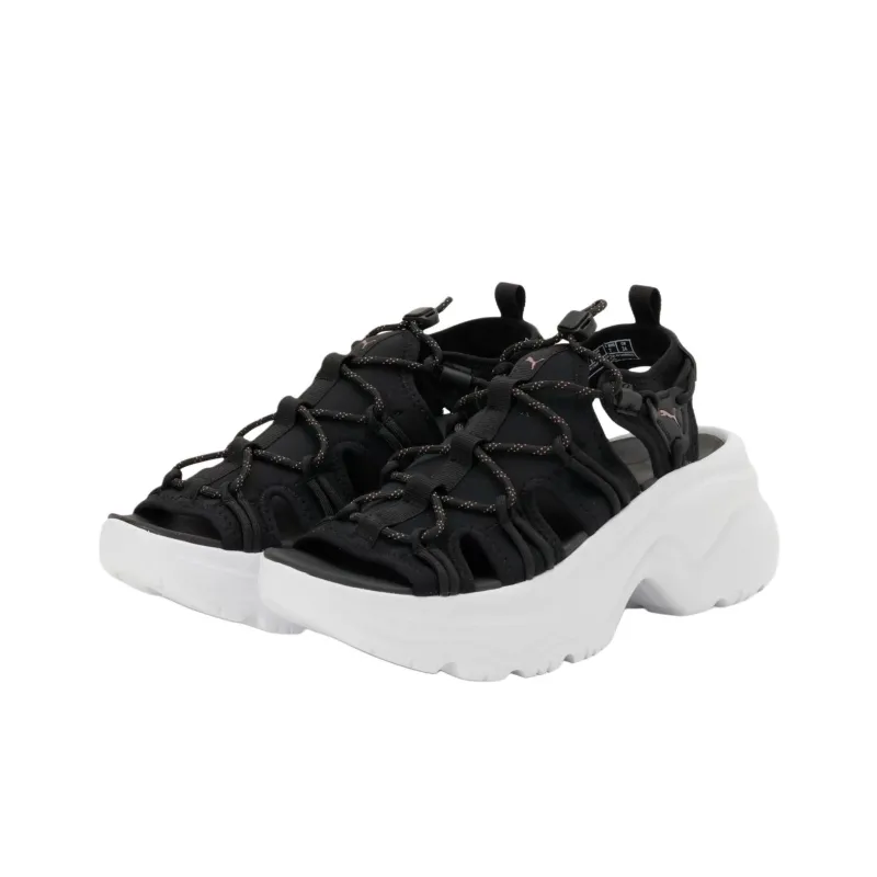 PUMA Cilia Wedge Beach Sandals Women's Black-2