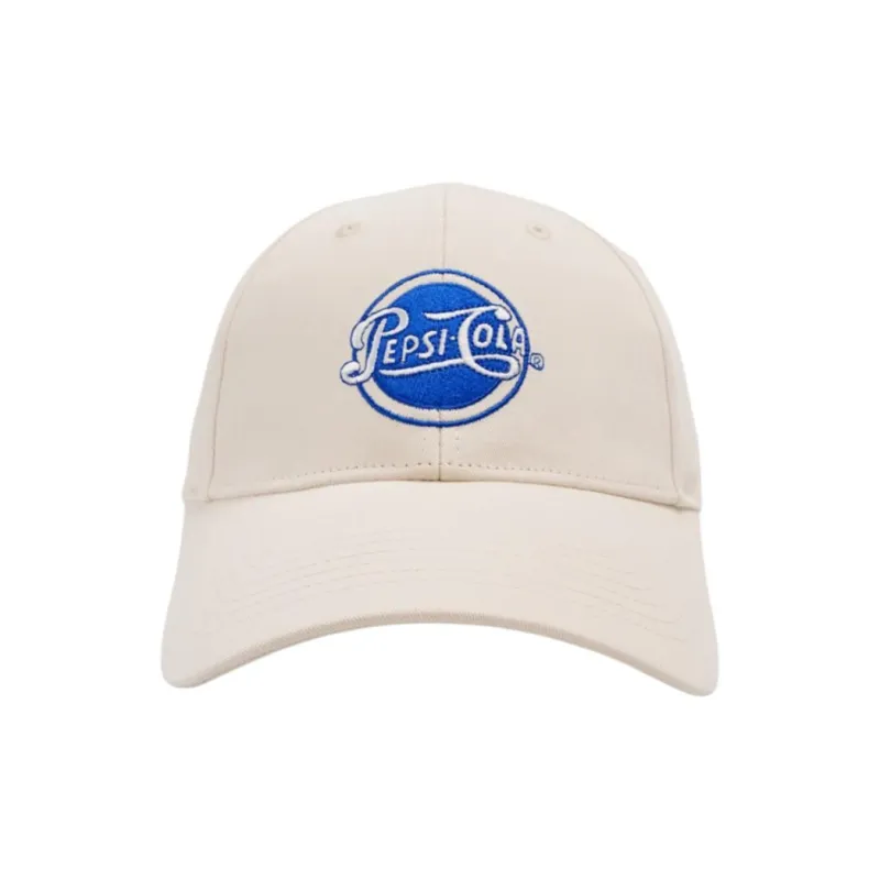 Pepsi Comfortable And Breathable Cotton Wide Brim Baseball Cap For A Slimmer Face Unisex Royal Blue/Blue/Ecru-17