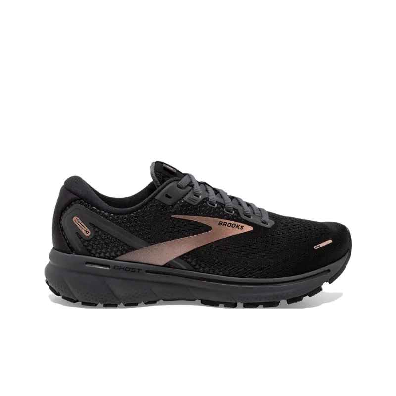 Brooks Ghost 14 Abrasion Resistant Low Top Casual Running Shoes Women's Black-1