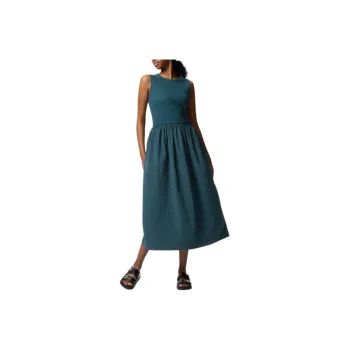 UNIQLO Sleeveless Dress Women's Dark Blue Green