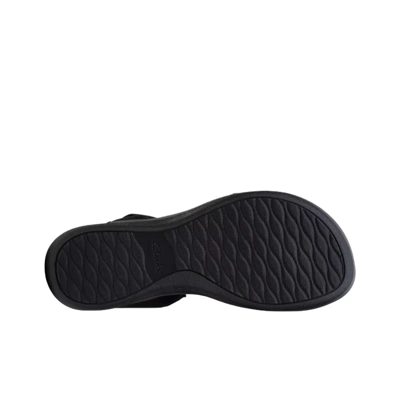 Clarks Arla Shore One Strap Sandals Women's Black-4