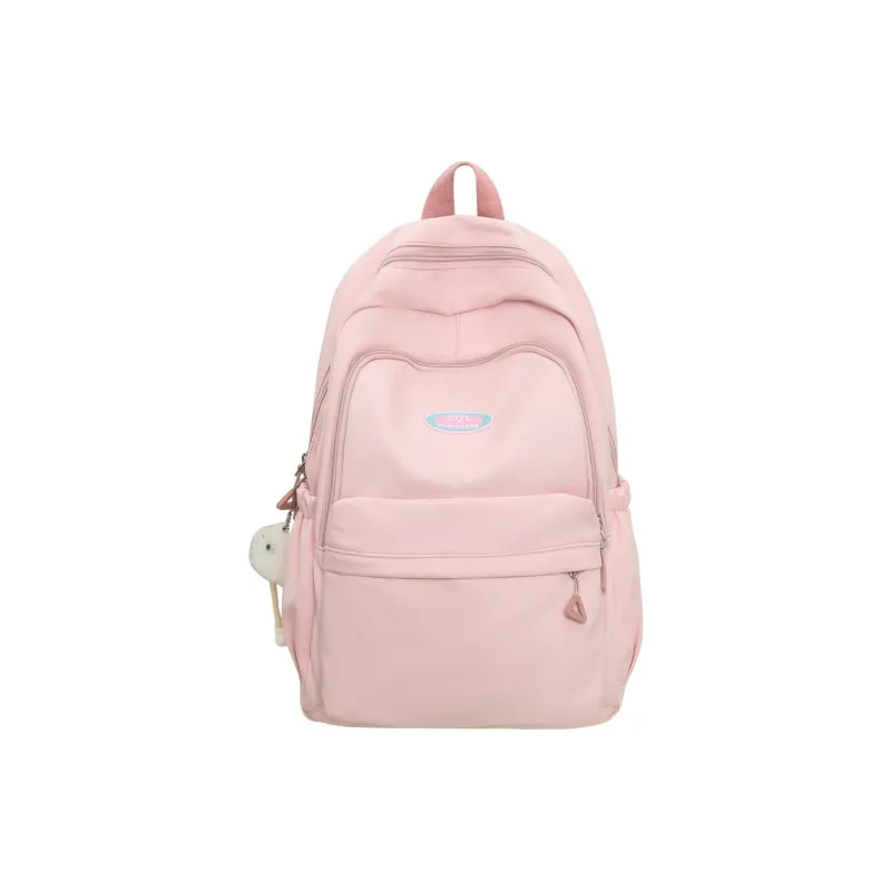 Parker Bear Nylon Backpack Regular Unisex Black/Khaki/Green/White/Pink/Blue/Yellow-0