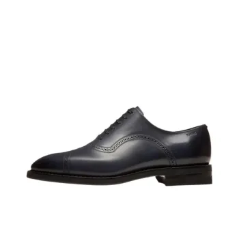 BALLY Dress Shoes Men Low Top Blue