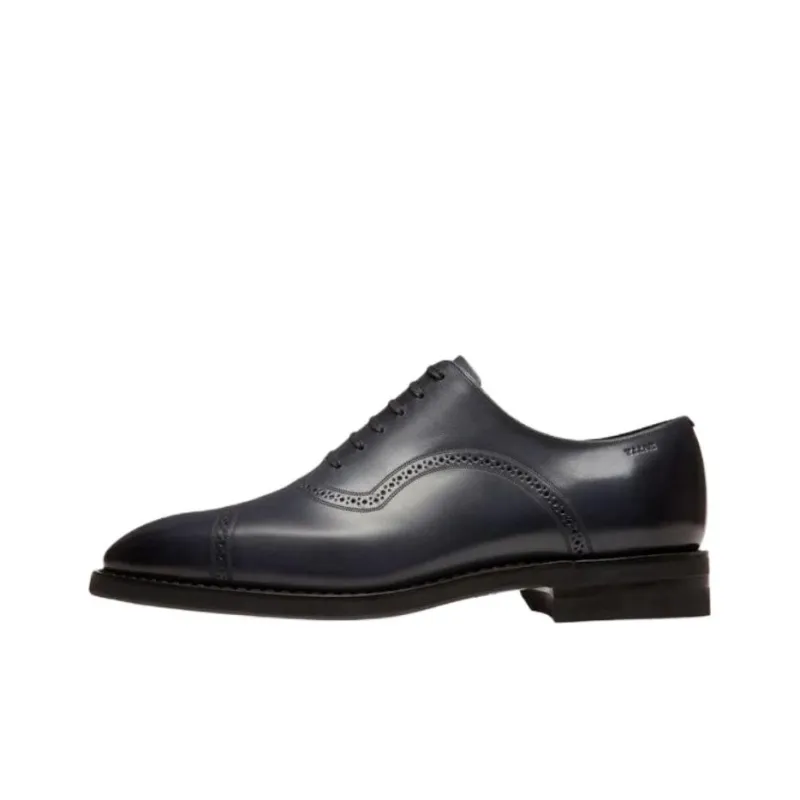 BALLY Dress Shoes Men Low Top Blue-0