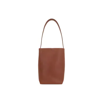 THE ROW N/S Park Cow Leather Handbag Medium Size Women's Umber