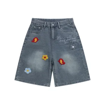 Bejirog Denim Shorts Men Blue