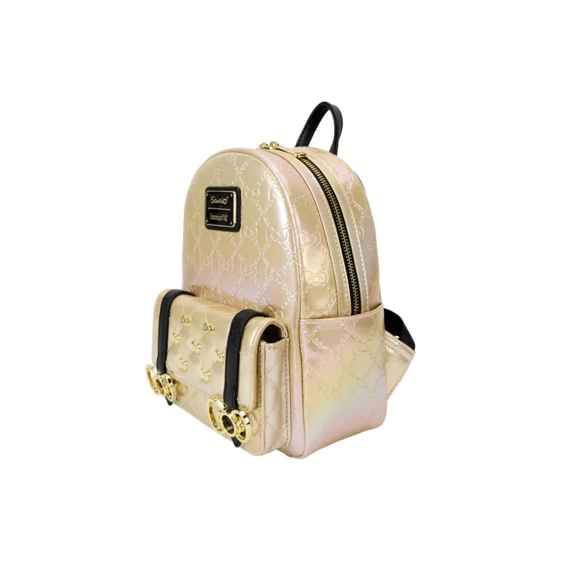 Loungefly Artificial Leather Backpack Women's Gold-1
