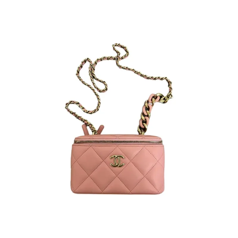 CHANEL 22c Early Spring Sheepskin Crossbody Bags Women's Pink-0