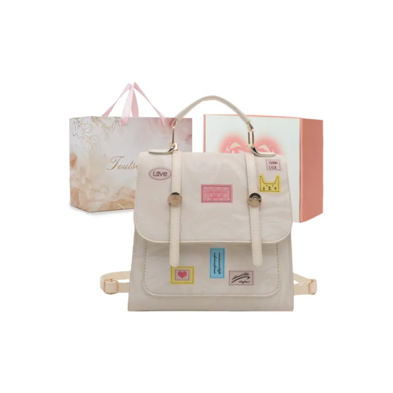 TOUTSEUL YOLO PU Backpack Regular Women's White-5