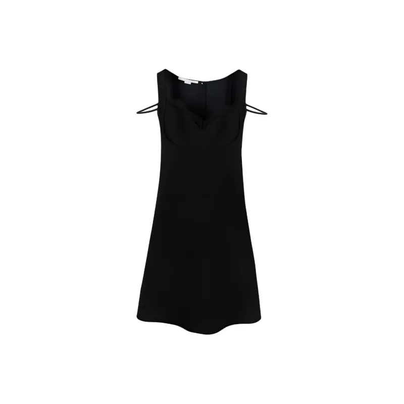 Stella McCartney Sleeveless Dresses Women's Black-0