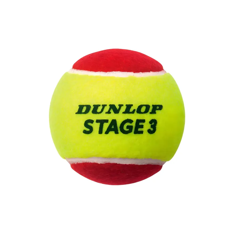 DUNLOP STAGE 3 RED Tennis Balls Training Ball Red Yellow-1
