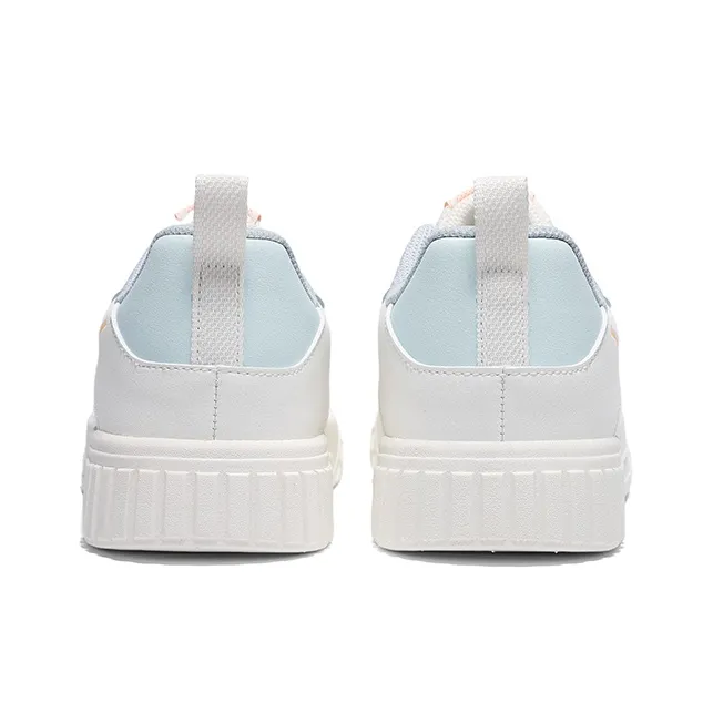 Erke Abrasion Resistant, Lightweight, And Breathable Low Top Skateboard Shoes Women's Microcrystal White Sky Blue-4