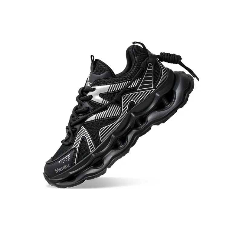Meiretu Shock Absorbers With Slip Resistant Features Low Top Casual Shoes Men's-1